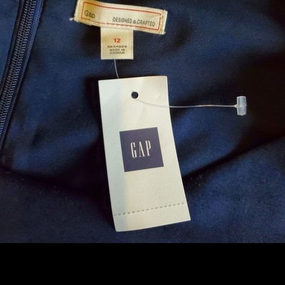 Women's size 12 GAP navy sheath shift classic career a-line pencil dress new nwt - Picture 2 of 6